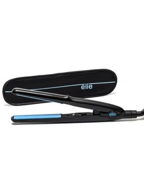 Elie European Plug Travel Hair Straightener 2-Pin Euro Plug Type C Pouch Inclu